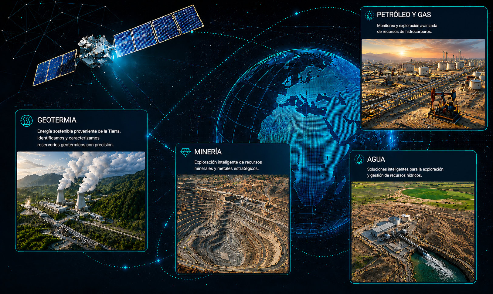 Inside Earth: caracterización satelital del subsuelo para Petróleo y Gas, Minería, Agua y Geotermia